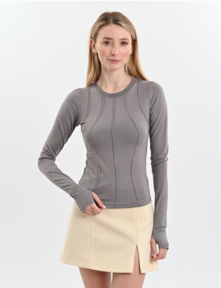 Картинка Лонгслів сірий