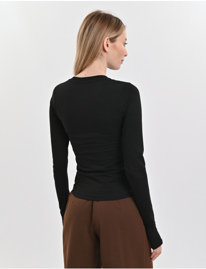 Картинка Лонгслів чорний