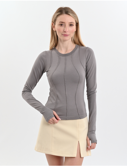 Картинка Лонгслів сірий