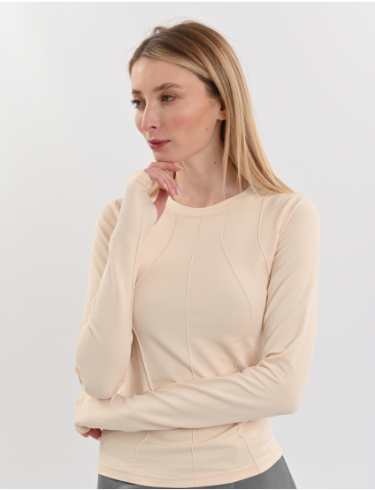 Картинка Лонгслів бежевий