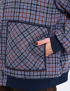 Картинка Жакет у дрібну клітинку з контрастними деталями