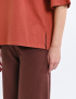 Картинка Футболка oversize теракотового кольору