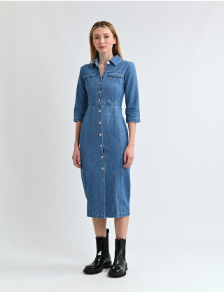 Картинка Сукня джинсова синя