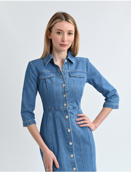 Картинка Сукня джинсова синя
