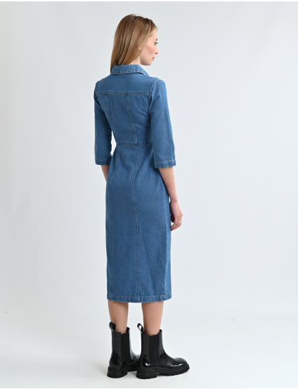 Картинка Сукня джинсова синя