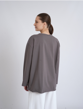 Картинка Лонгслів сірий