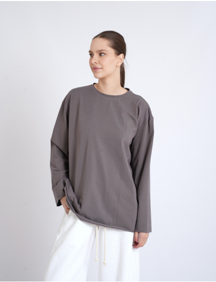 Картинка Лонгслів сірий