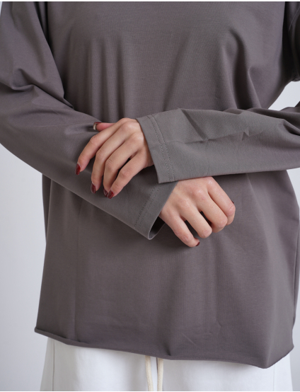 Картинка Лонгслів сірий