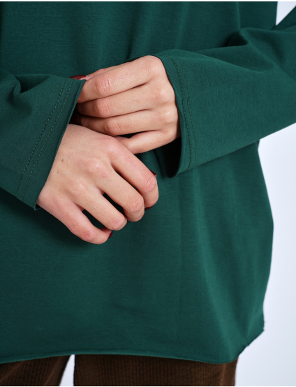 Картинка Лонгслів темно-зелений