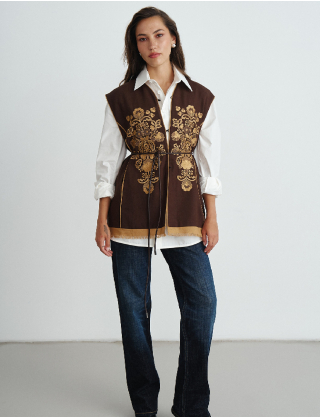 Картинка Камізелька із декоративною вишивкою