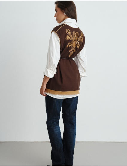 Картинка Камізелька із декоративною вишивкою