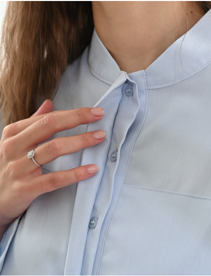 Картинка Сорочка-бомбер із куліскою