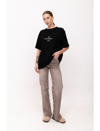 Картинка Футболка чорна з принтом