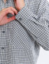Картинка Сорочка в сіру клітинку з блакитним