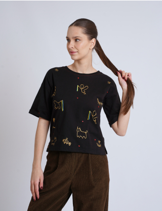 Картинка Футболка з мінімалістичним арт‑принтом