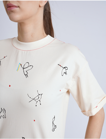 Картинка Футболка з мінімалістичним арт‑принтом