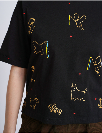 Картинка Футболка з мінімалістичним арт‑принтом