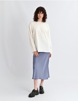 Картинка Базовий молочний лонгслів