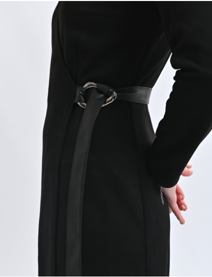 Картинка Сукня міді чорна 