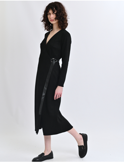 Картинка Сукня міді чорна 