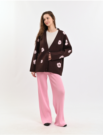 Картинка Кардиган темно-коричневий