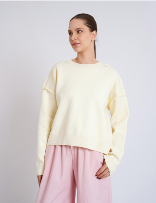 Картинка Трикотажний светр світло-жовтий