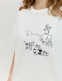 Картинка Футболка біла з принтом 