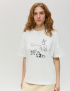 Картинка Футболка біла з принтом 
