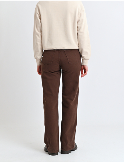 Картинка Джинси темно-коричневі 