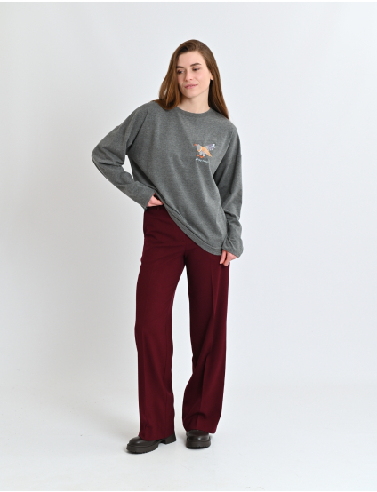 Картинка Лонгслів "Зозулька" сірий 