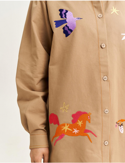 Картинка Сорочка "Казкова"  бежева 