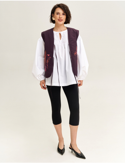 Картинка Жилет "У чарівному саду" фіолетовий 