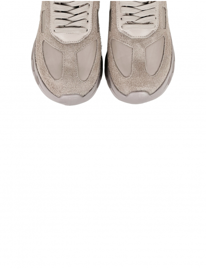 Картинка Кросівки бежеві з натурального махрового спилку-замші та нейлонової тканини