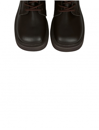 Картинка Черевики осінні коричневі з натуральної шкіри