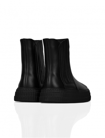 Картинка Челсі осінні чорні з натуральної шкіри