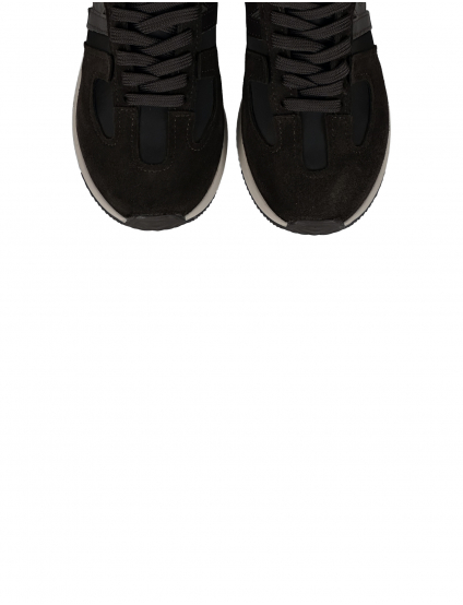 Картинка Кросівки коричневі з натурального махрового спилку-замші та нейлонової тканини