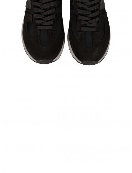 Картинка Кросівки коричневі з натурального махрового спилку-замші та нейлонової тканини