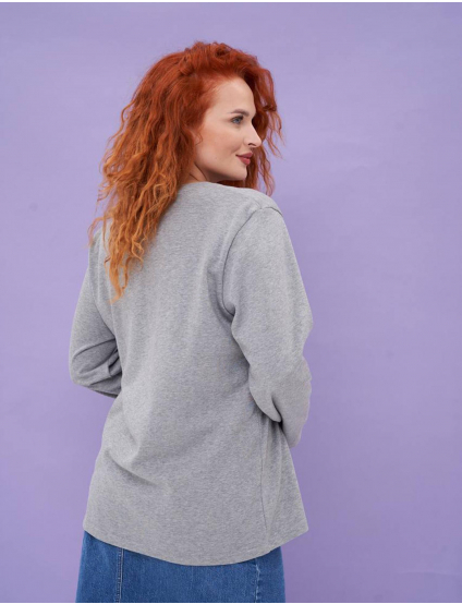 Картинка Лонгслів свтіло-сірий 