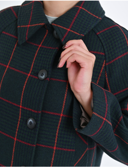 Картинка Пальто зелено-помаранчеве