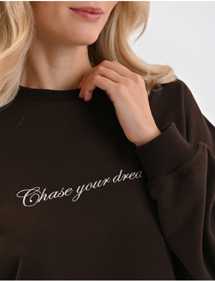 Картинка Світшот темно-коричневий 