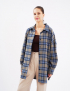 Картинка Сорочка oversize в клітинку сіра