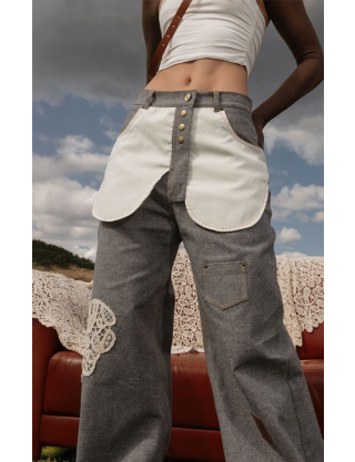 Картинка Джинси світло-сірі 