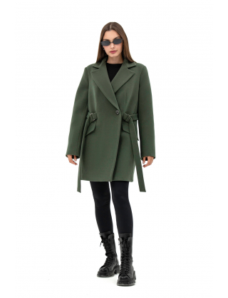 Картинка Пальто темно-зелене 
