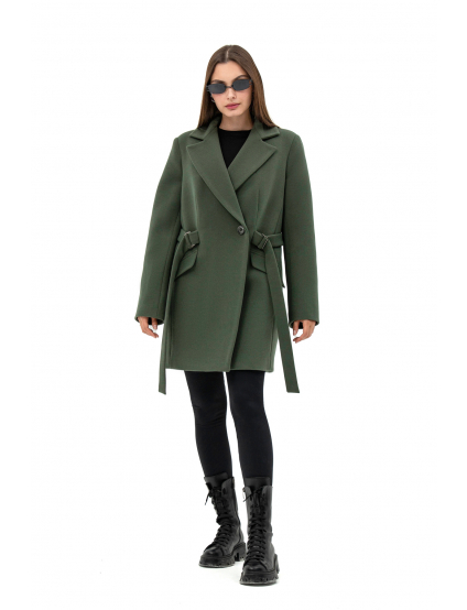Картинка Пальто темно-зелене 