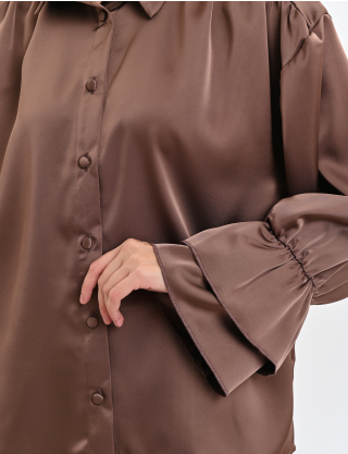 Картинка Блуза коричнева