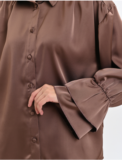 Картинка Блуза коричнева