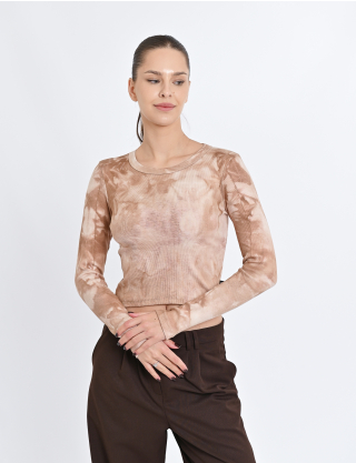 Картинка Лонгслів бежевий