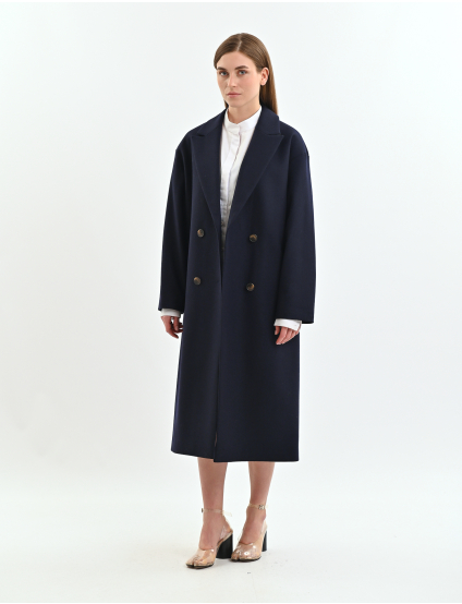 Картинка Пальто темно-синє