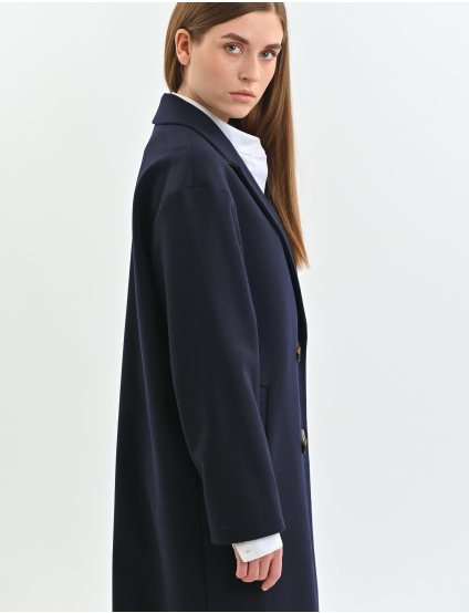 Картинка Пальто темно-синє