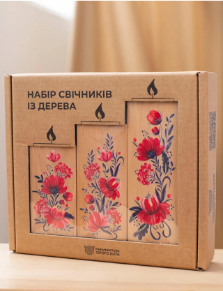 Картинка Набір відсвічників "Квіти"